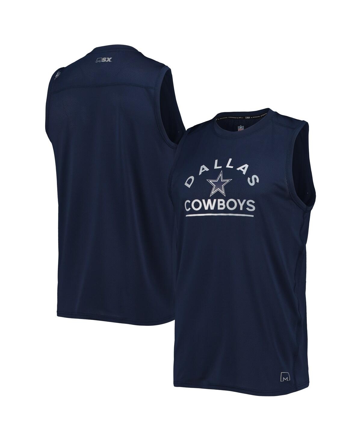 Msx By Michael Strahan Men's  College Navy Seattle Seahawks Rebound Tank Top In Navy