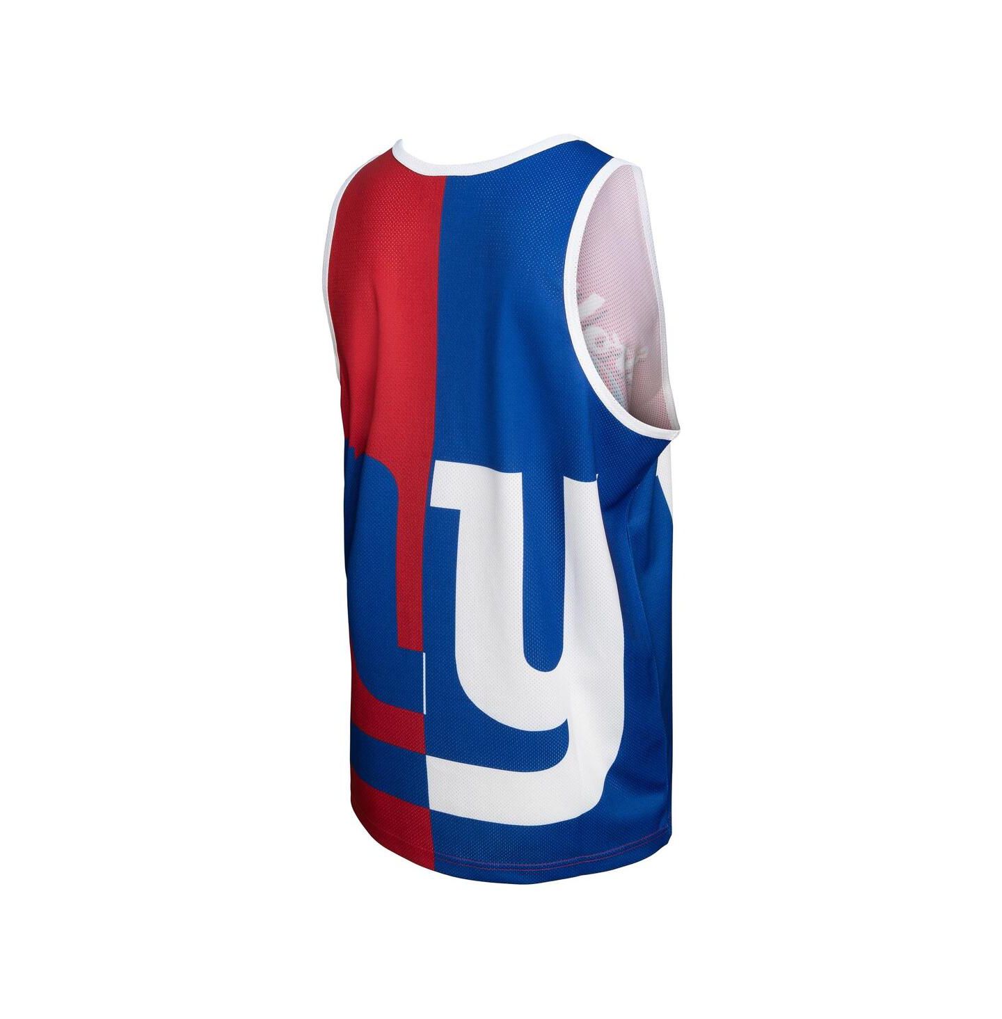 Мужской топ Mitchell & Ness Lawrence Taylor Royal, Red New York Giants Retired Player Graphic — фото 4