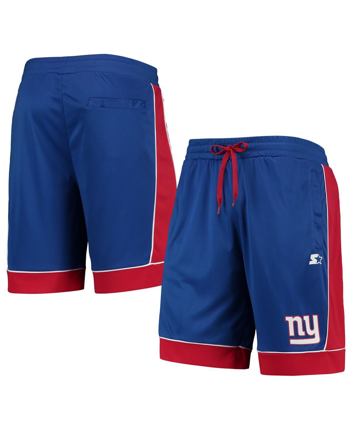 Starter Men's  Royal, Red New York Giants Fan Favorite Fashion Shorts In Royal,red