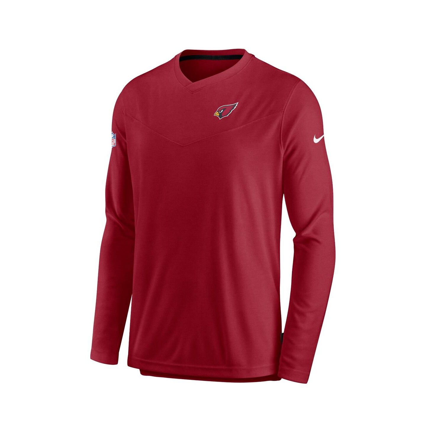 Мужская футболка Nike Cardinal Arizona Cardinals 2022 Sideline Coach Chevron Lock Up Performance Long Sleeve — фото 3