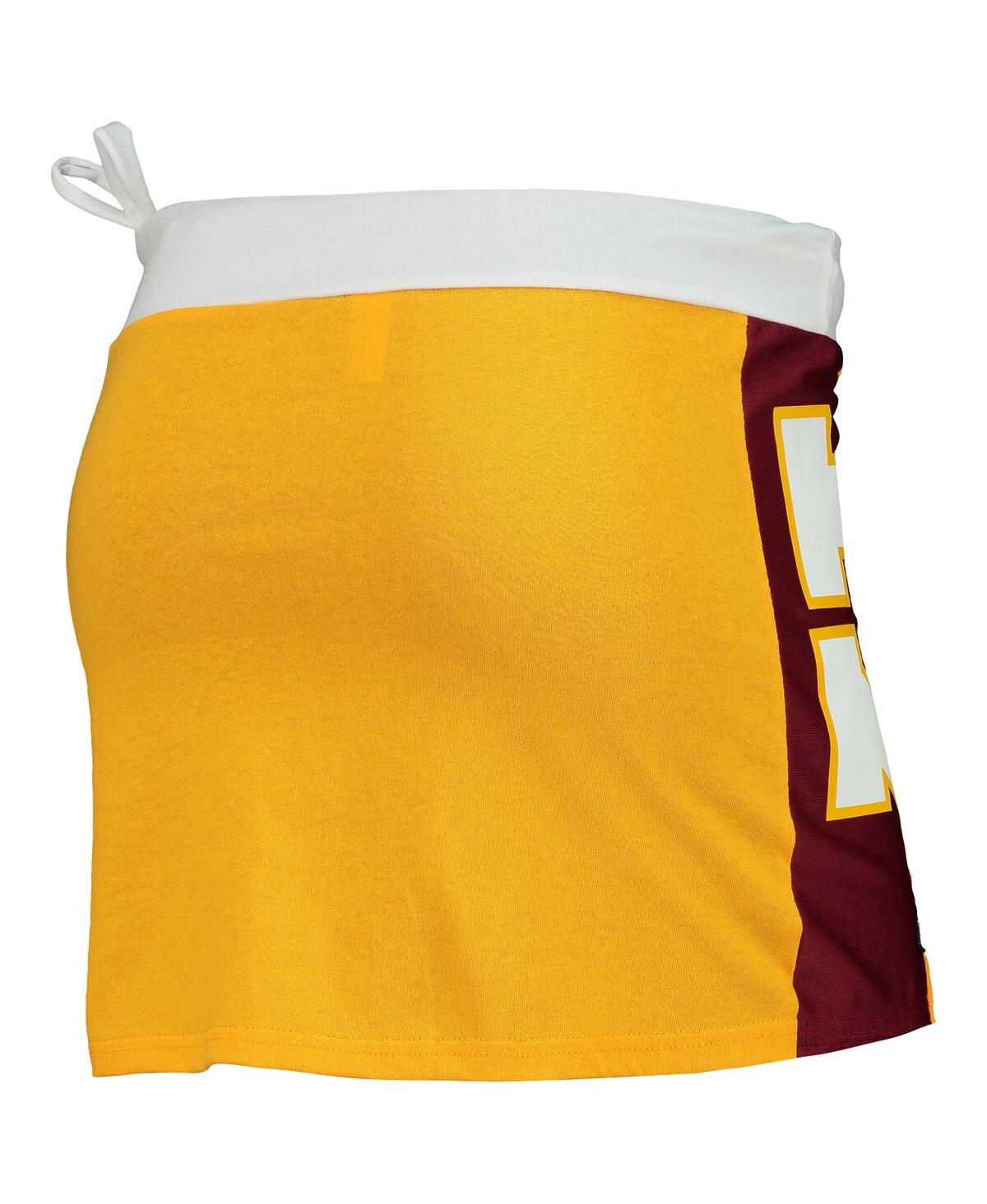 Shop Refried Apparel Women's  Gold Washington Commanders Mini Skirt