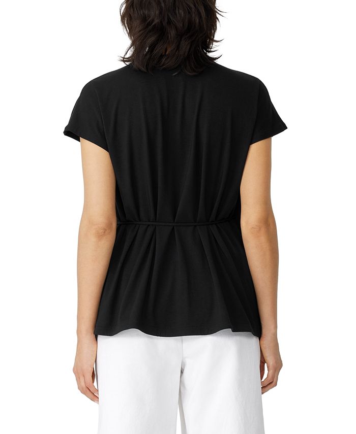 Eileen Fisher Women's Short Sleeve Wrap Top Macy's