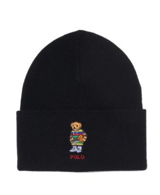 ☆POLO RALPH LAUREN☆ Polo Bear Wool Blend Beanie Black MAPO Ralph Lauren Men's Polo Beanies - Macy's