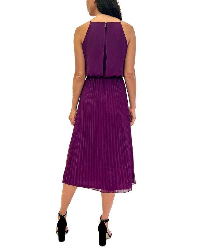 Sam Edelman Women's Plisse Sleeveless Midi Dress & Reviews - Dresses ...