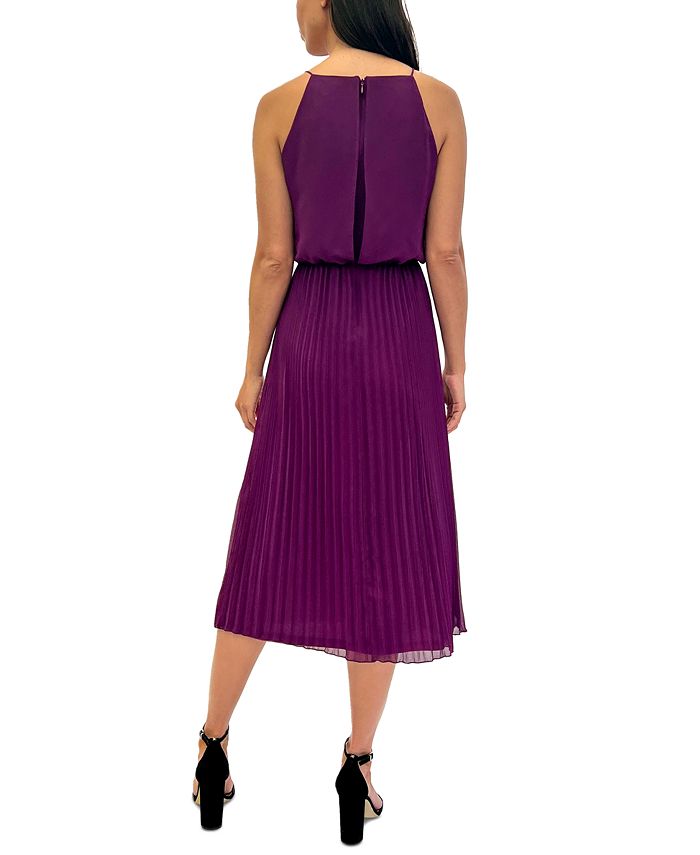 Sam Edelman - Sleeveless Peacock Lace Fitted Midi Dress