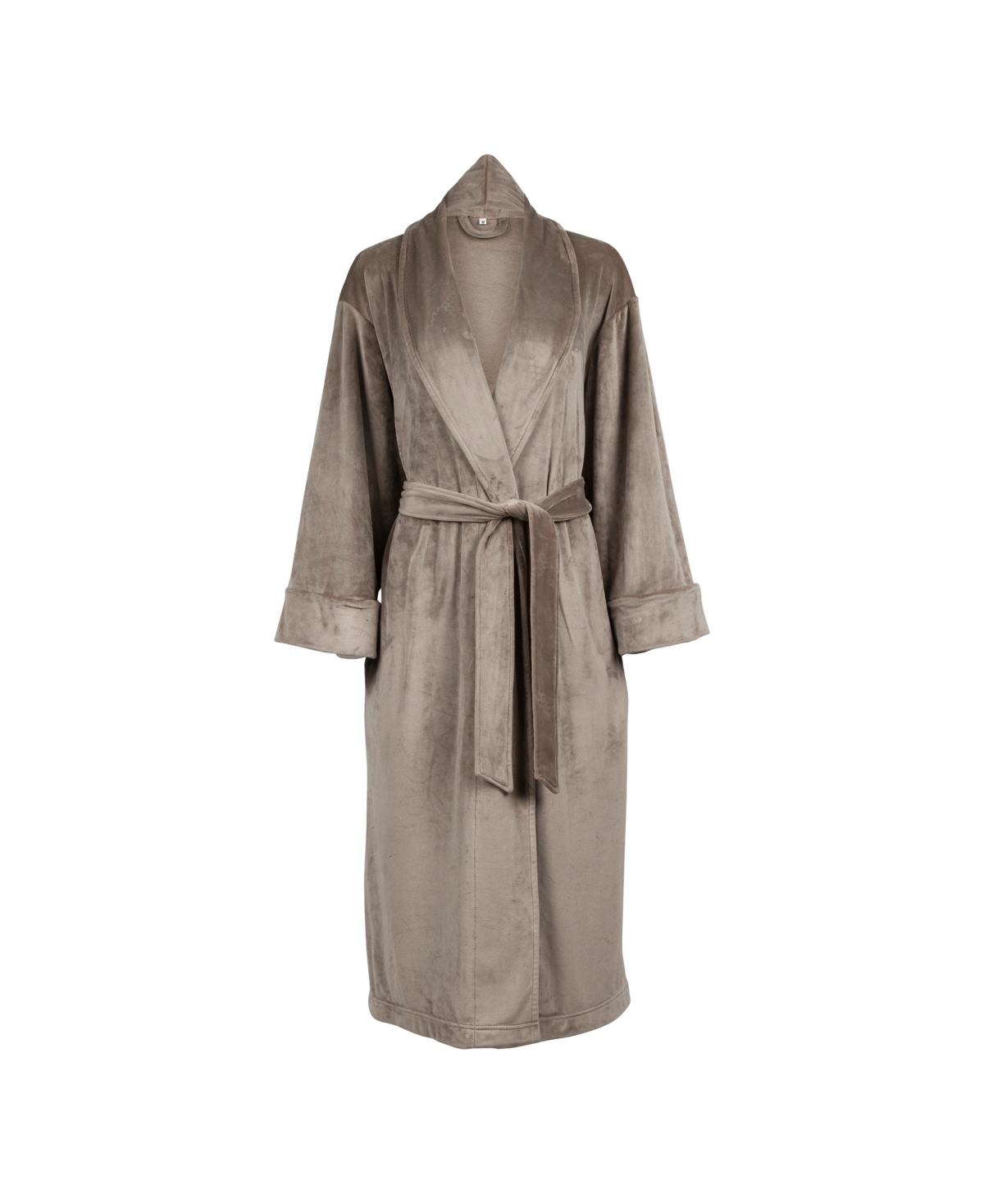 Pure Fiber Women's Velvety Soft Velour Bathrobe In Gray