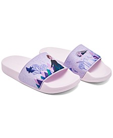 Little Girls x Disney Adilette Frozen Shower Slide Sandals from Finish Line