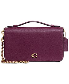 Crossgrain Leather Bea Crossbody with Removable Chain Strap