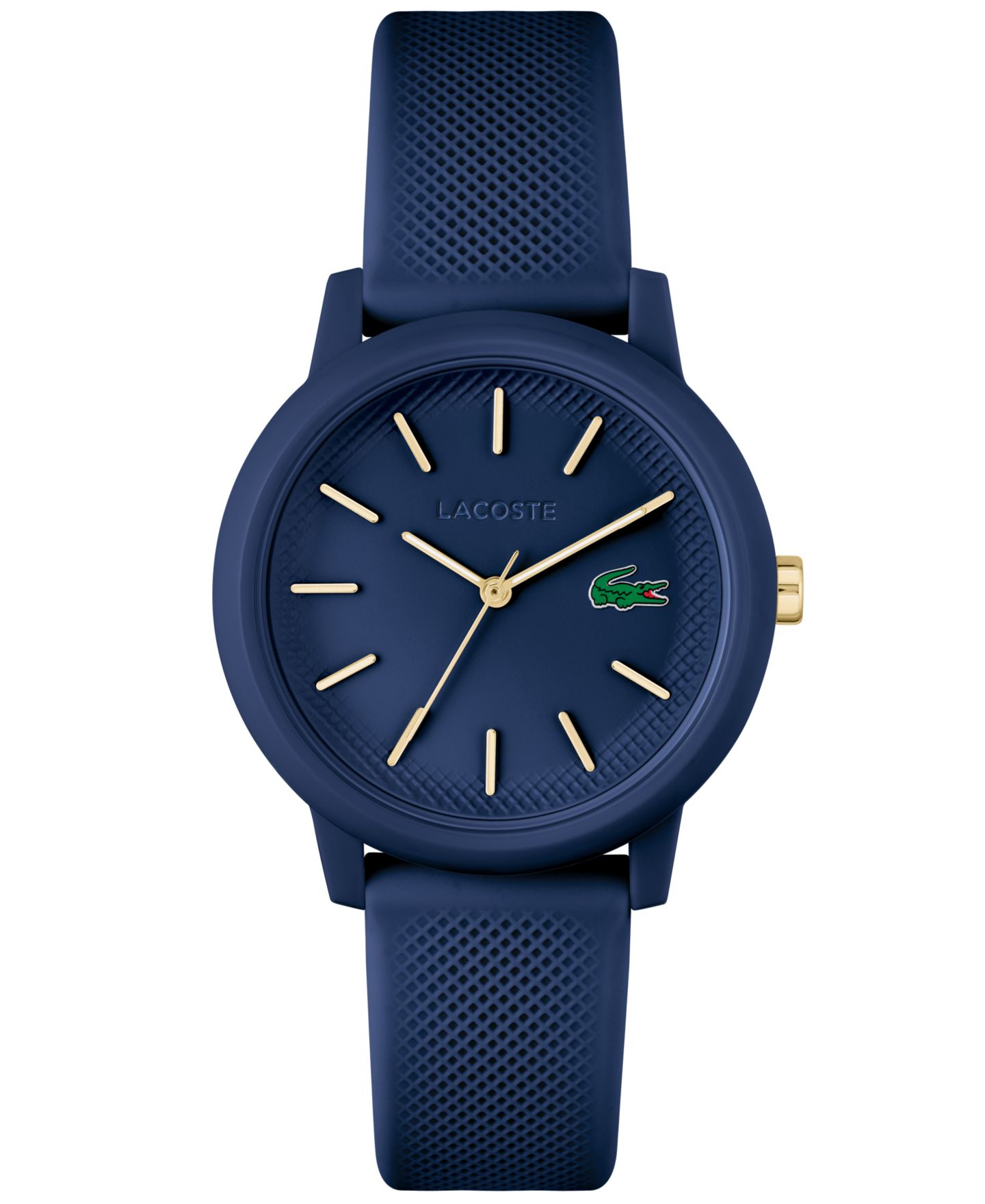Женские часы Lacoste L.12.12 Navy Silicone Strap Watch 36mm — фото 1