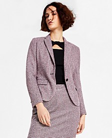 Women's Single-Button Long Sleeve Blazer, Created for Macy's 