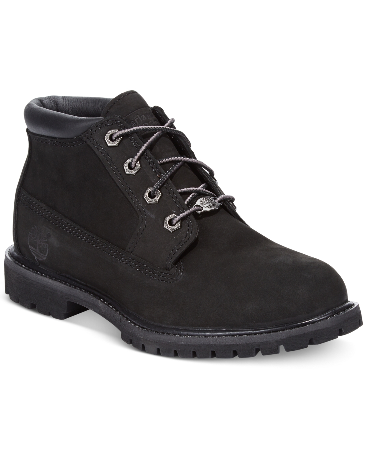 Shop Timberland Women's Nellie Lace Up Utility Waterproof Lug Sole Boots From Finish Line In Black