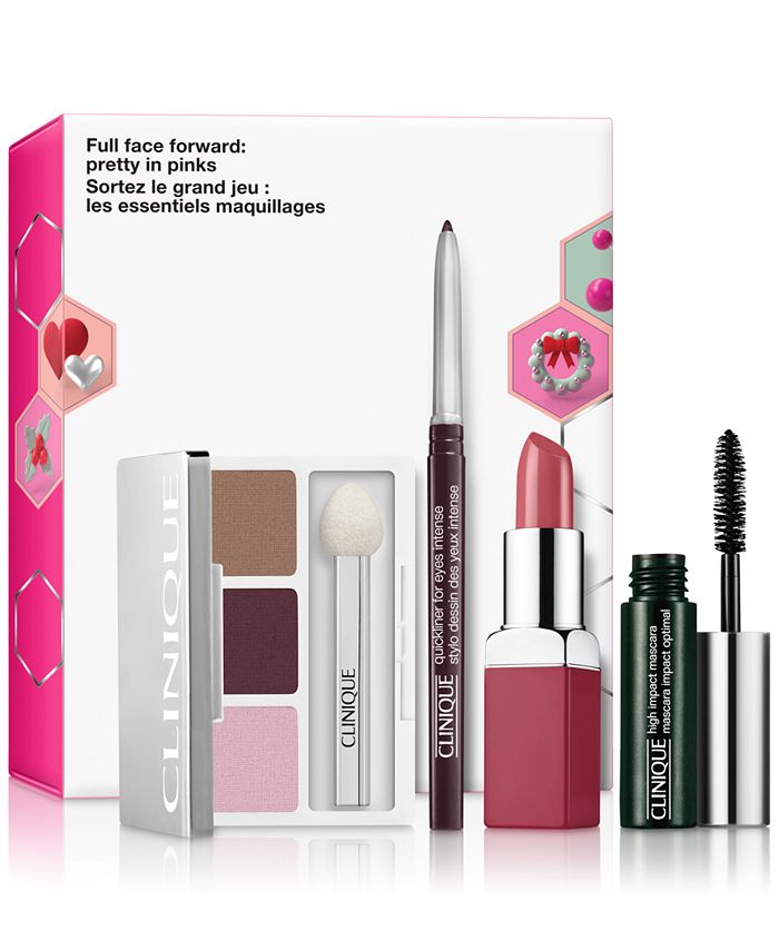 stål Stor eg prøve Clinique 4-Pc. Full Face Forward Pretty In Pinks Makeup Set - Macy's