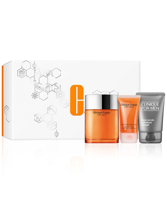 Clinique Men's 3-Pc. Happy For Him Skincare & Fragrance Set Reviews - Beauty Gift Sets - Beauty - Macy's