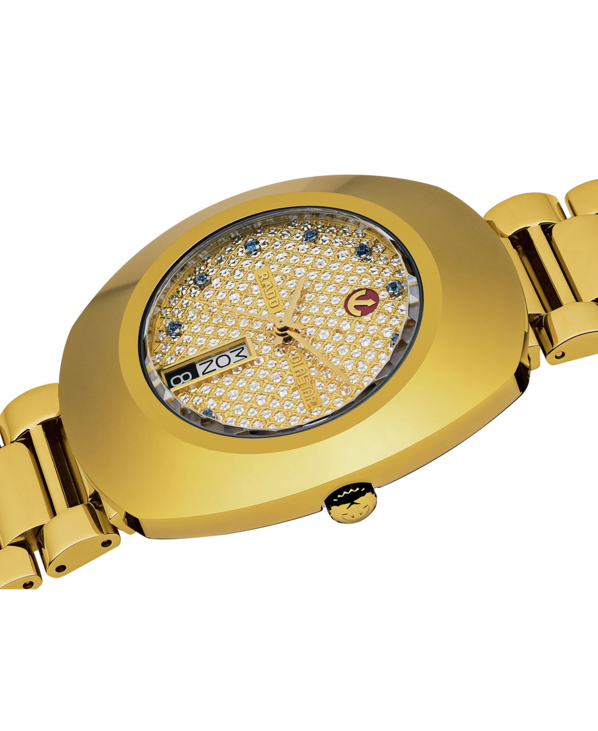 Shop Rado Men's Swiss Original Diastar Gold-tone Stainless Steel Bracelet Watch 35mm In No Color