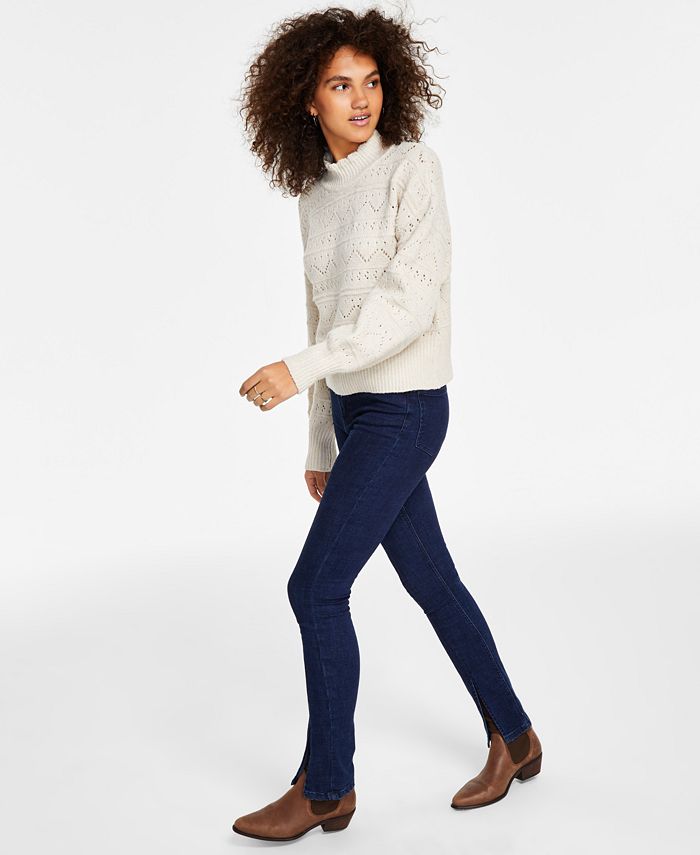 Black Tape Women's HighRise SplitHem Skinny Jeans Macy's