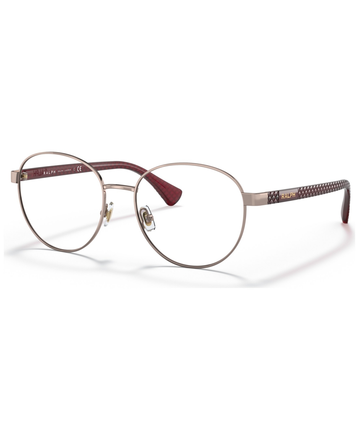Ralph by Ralph Lauren Women's Round Eyeglasses RA6050 - Shiny Rose Gold-Tone
