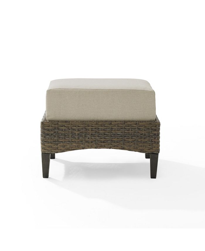 Crosley Rockport Outdoor Wicker Ottoman Macy's
