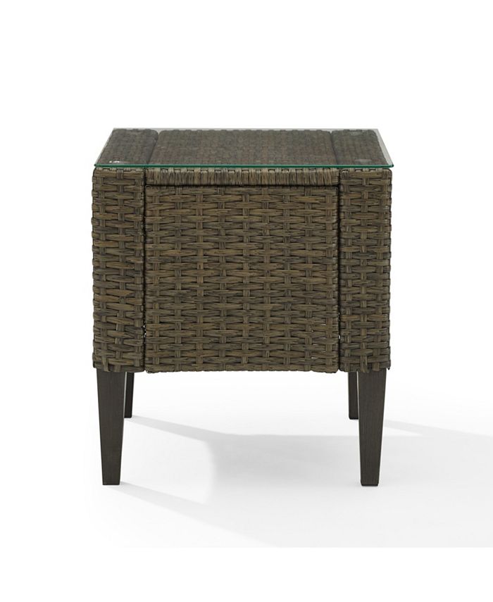 Crosley Rockport Outdoor Wicker Side Table Macy's