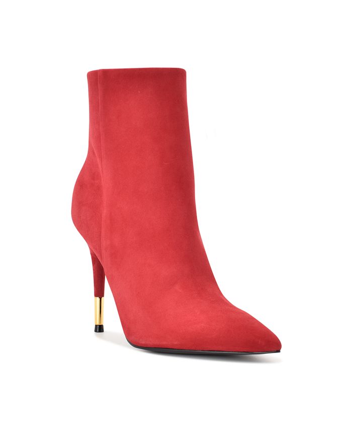 Nine west on sale red ankle boots