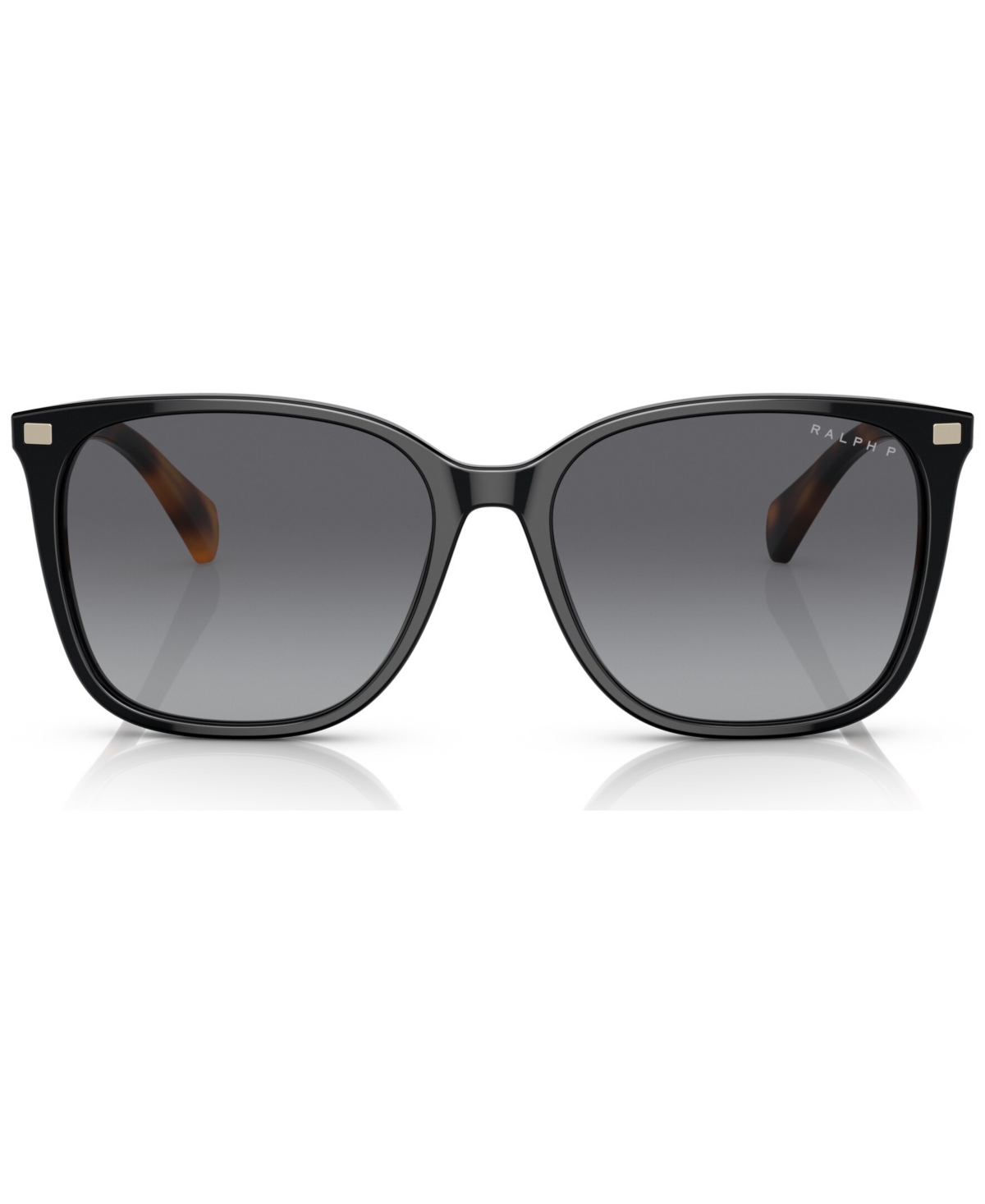 Shop Ralph By Ralph Lauren Women's Polarized Sunglasses, Ra529356-yp In Shiny Black