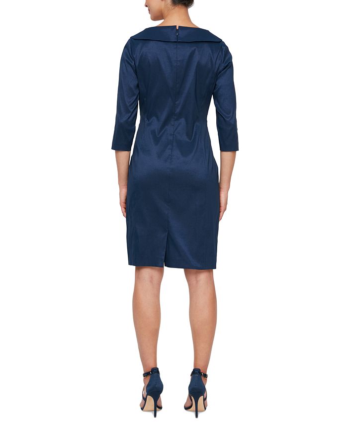 Alex evenings deals ruched sheath dress