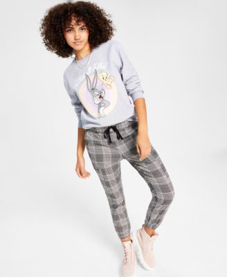 Love Tribe - Juniors' Looney Tunes That's All Folks Graphic Sweatshirt
