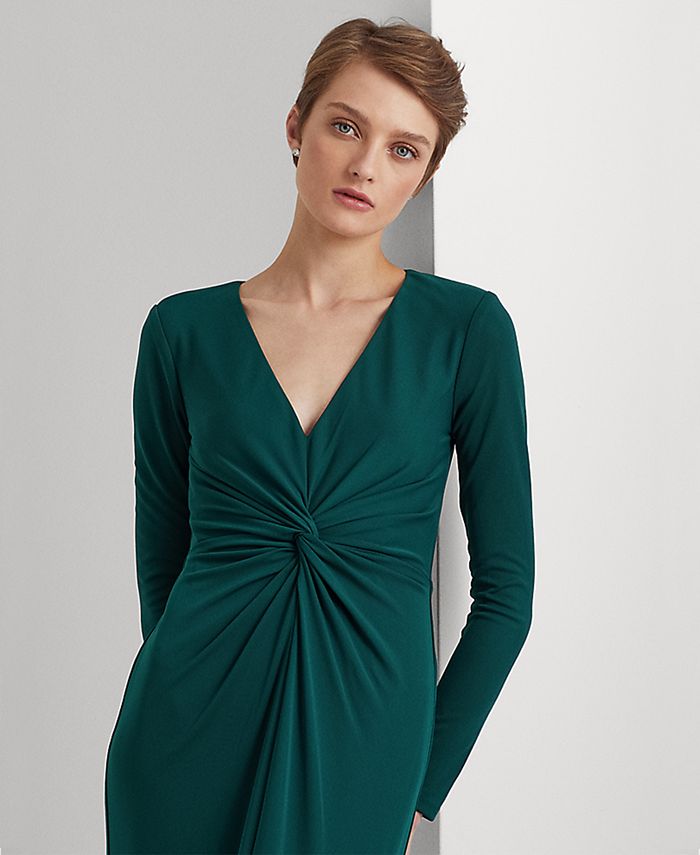 Lauren Ralph Lauren Women's Twist-Front Jersey Gown & Reviews - Dresses -  Women - Macy's