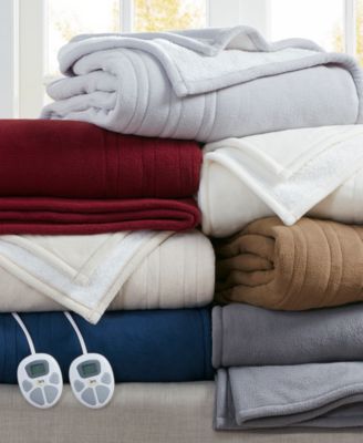 Serta Electric Reversible Fleece to Sherpa Blanket, Full