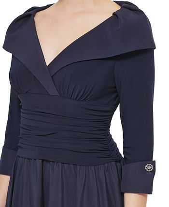Jessica Howard Women s Portrait Collar Fit Flare Dress Macy s