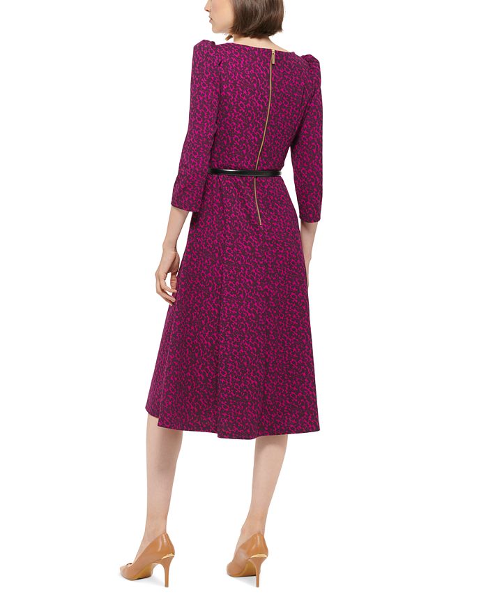 Calvin Klein 3/4Sleeve Belted Midi Dress Macy's