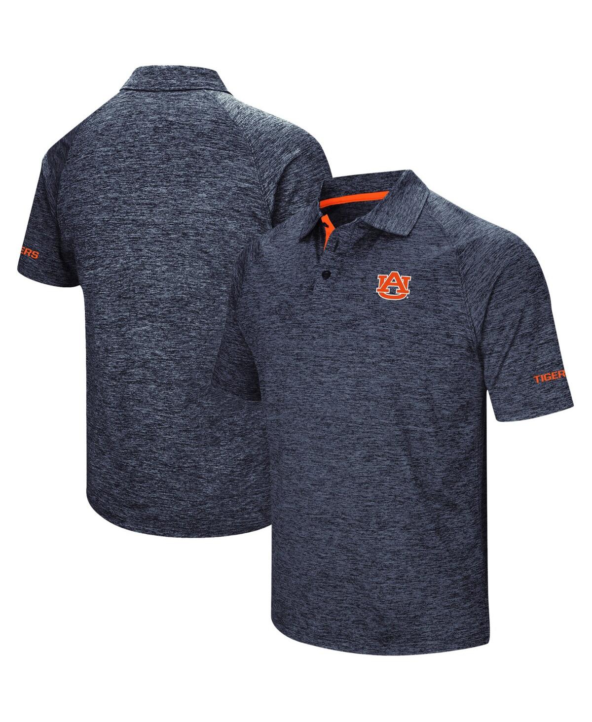 Colosseum Men's Heather Navy Auburn Tigers Down Swing Polo Shirt In Navy