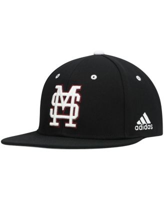 Men s adidas Black Mississippi State Bulldogs On Field Baseball Fitted Hat Macy s