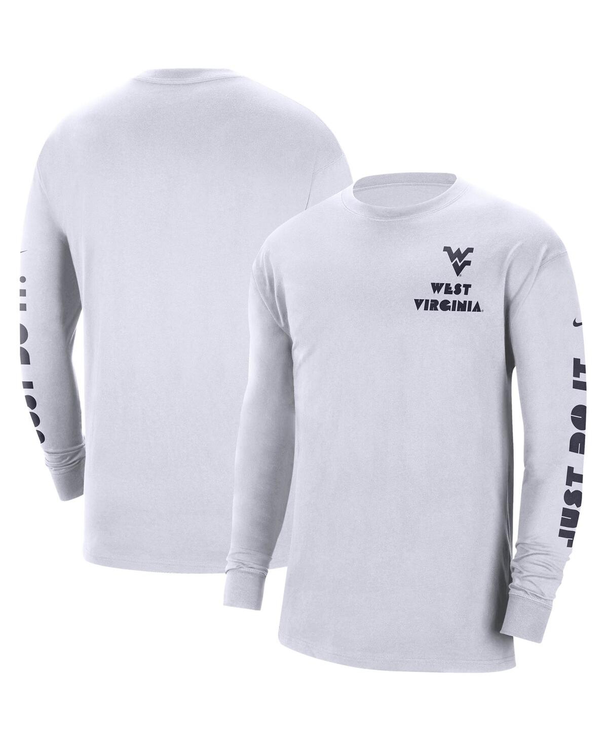 Nike Men's  White West Virginia Mountaineers Heritage Max 90 Long Sleeve T-shirt