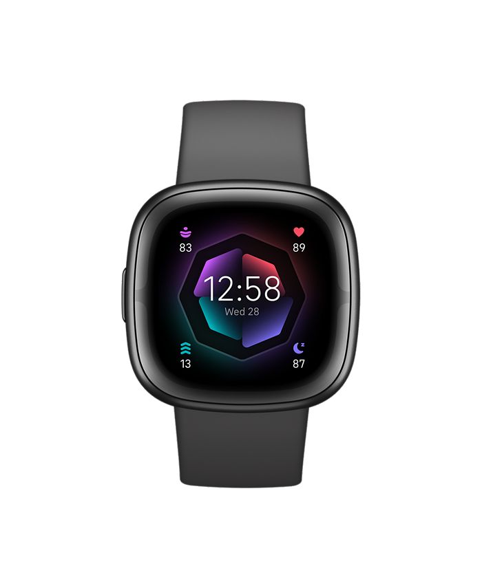Fitbit Sense 2 Shadow Gray Graphite Smartwatch, 39mm - Macy's