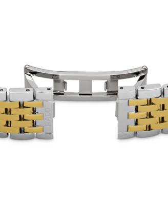 Women's Swiss Florence Classic Diamond Accent Two Tone Stainless Steel Bracelet Watch 38mm