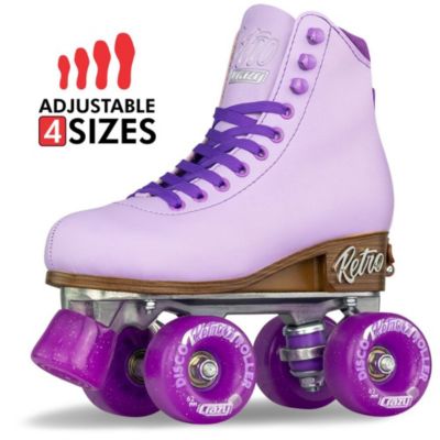 Retro Adjustable Roller Skates - Adjusts To Fit 4 Sizes