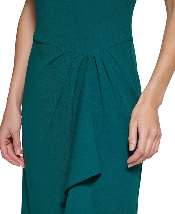 DKNY Women's Puff Sleeve Sheath Dress Blue Size 10