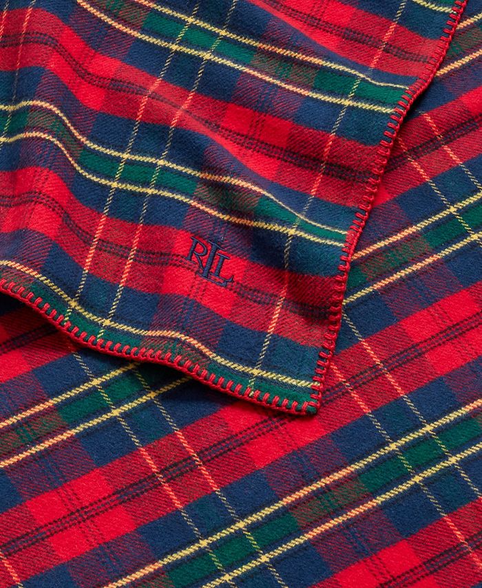Lauren Ralph Lauren Highland Plaid Throw, 72" x 54" Macy's