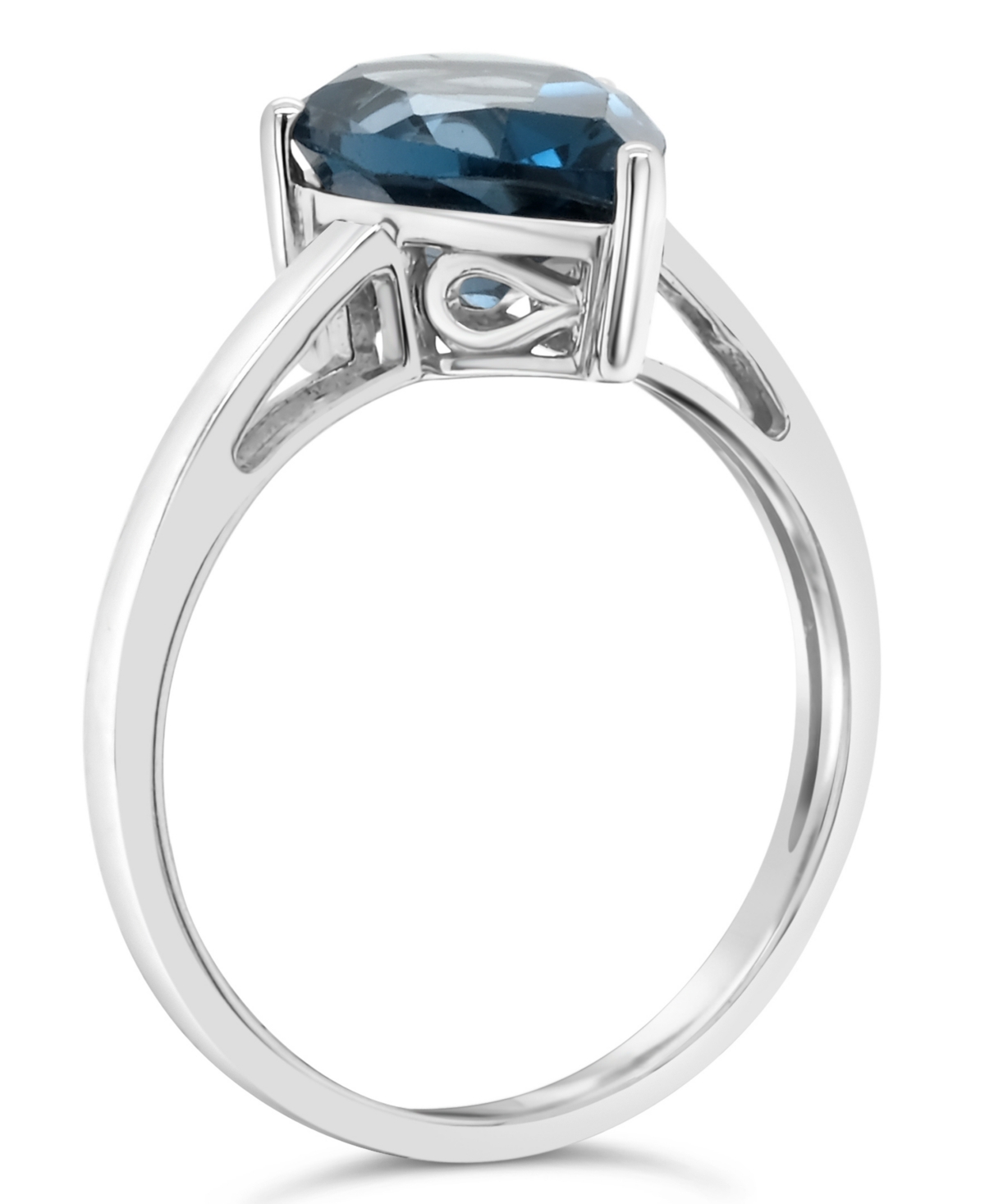 Macy's(3-5/8 ct. t.w.) Ring in 14K White Gold - London Blue Topaz