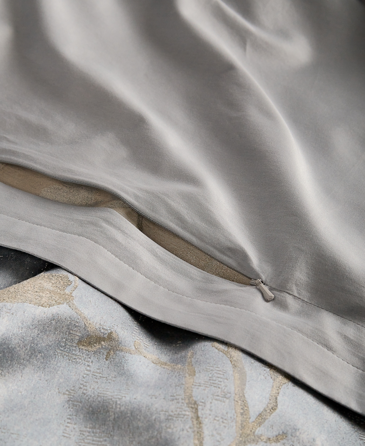 Hotel Collection Sakura Blossom Duvet Cover Set, Full/queen, Exclusively At Macy's In Slate Blue