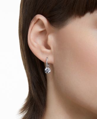 Silver-Tone Constella Crystal Drop Earrings