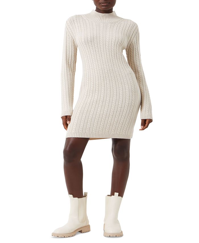French Connection Women's CableKnit LongSleeve Dress Macy's