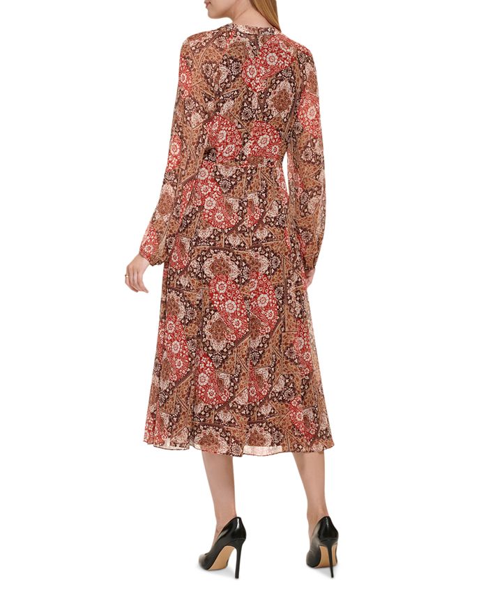 Tommy Hilfiger Women's Tapestry Paisley-Print Maxi Dress - Macy's