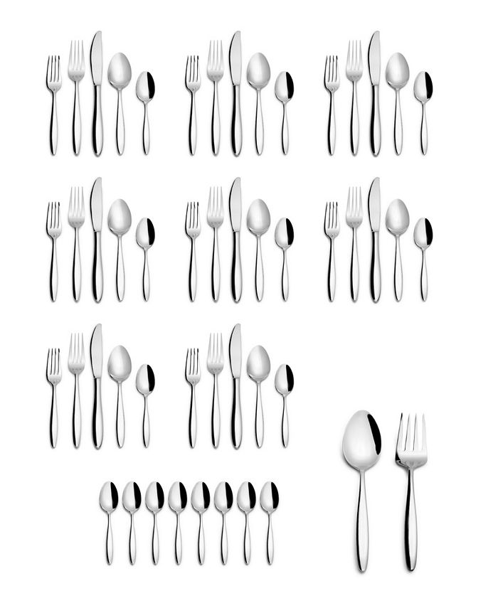 Kitchinox Triton 50 Piece Flatware Set, Service for 8 Macy's