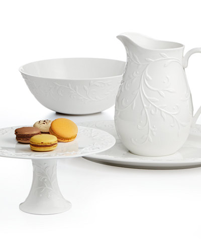 Lenox Serveware, Opal Innocence Carved Collection