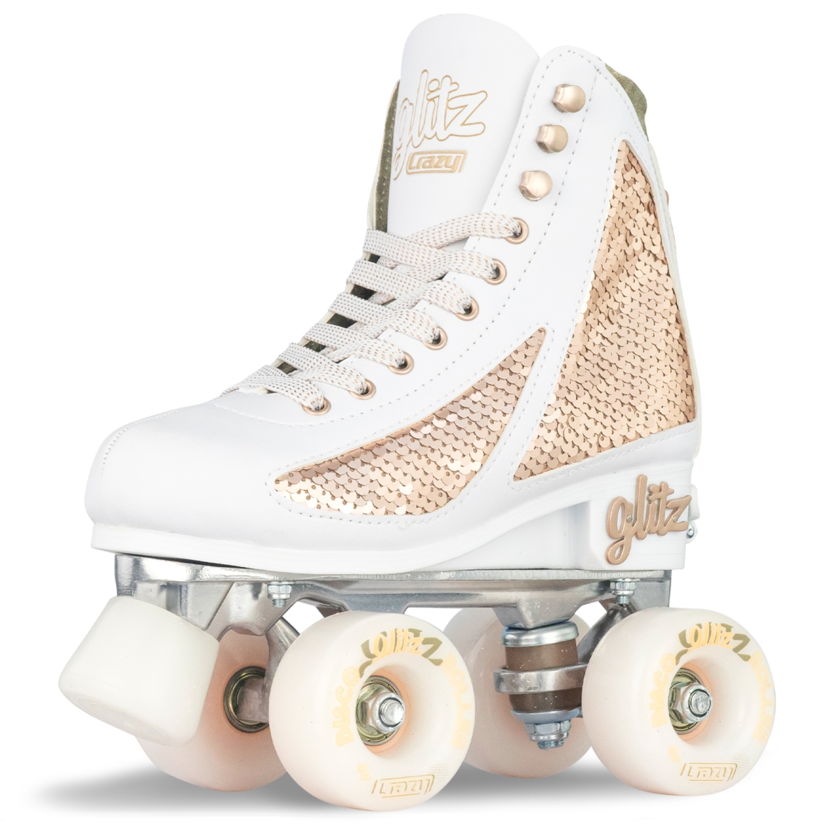 Crazy Skates Glitz Adjustable Roller Skates For Women And Girls - Size Adjustable To Fit 4 Sizes