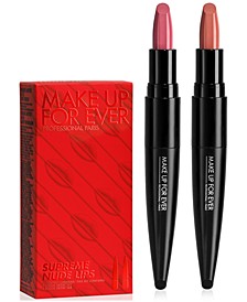 2-Pc. Supreme Nude Lips Rouge Artist Lipstick Set