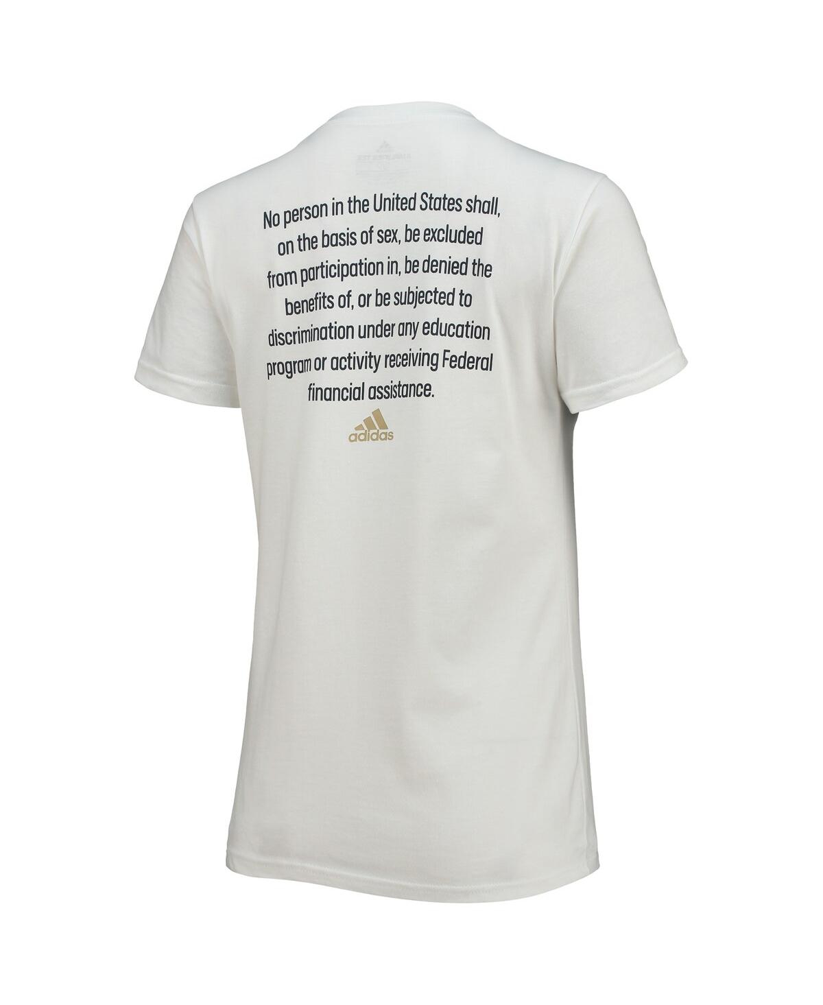 Women's adidasGeorgia Tech Yellow Jackets More Is Possible T-shirt - White