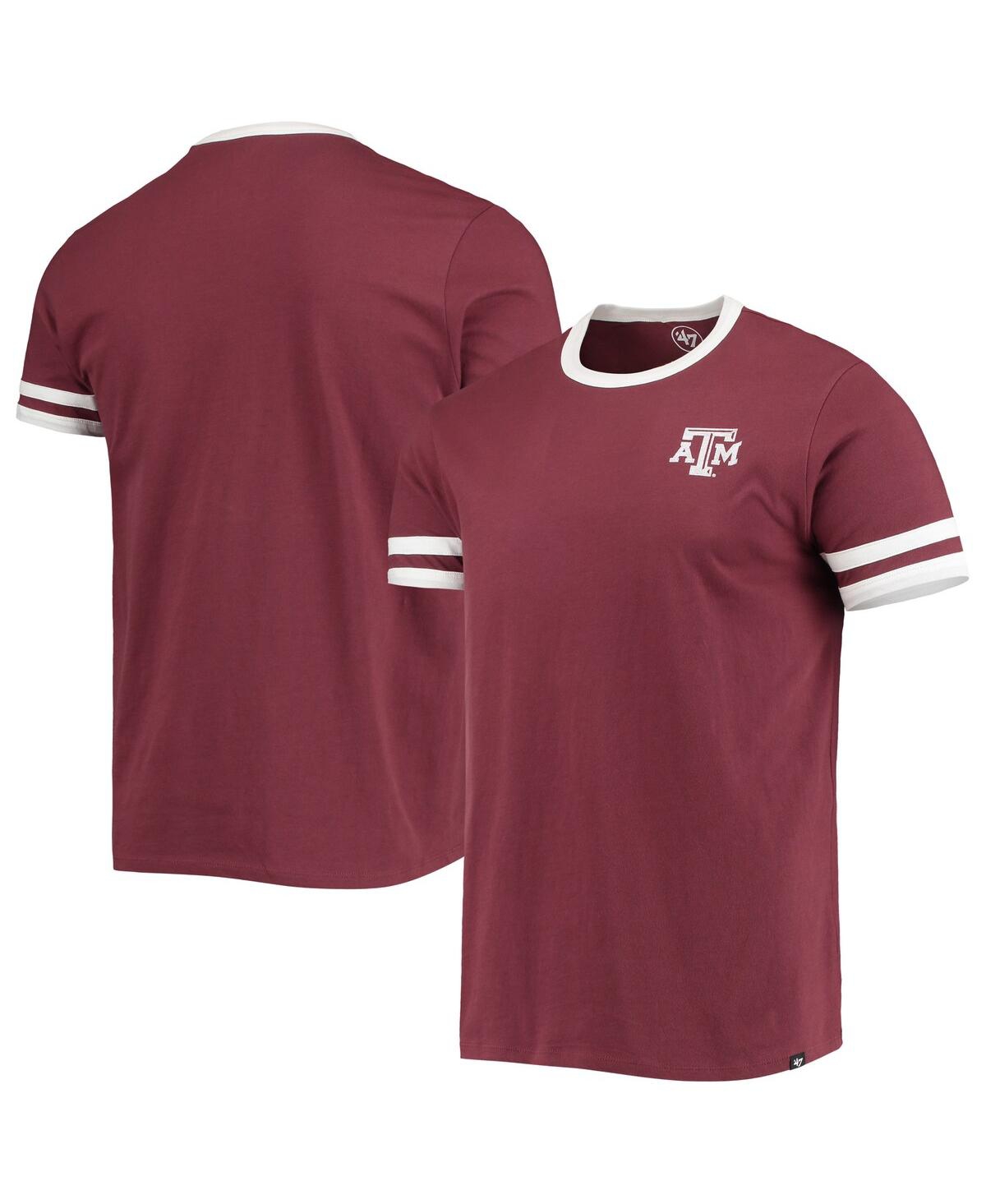 47 BRAND MEN'S '47 MAROON TEXAS A&M AGGIES OTIS RINGER T-SHIRT 