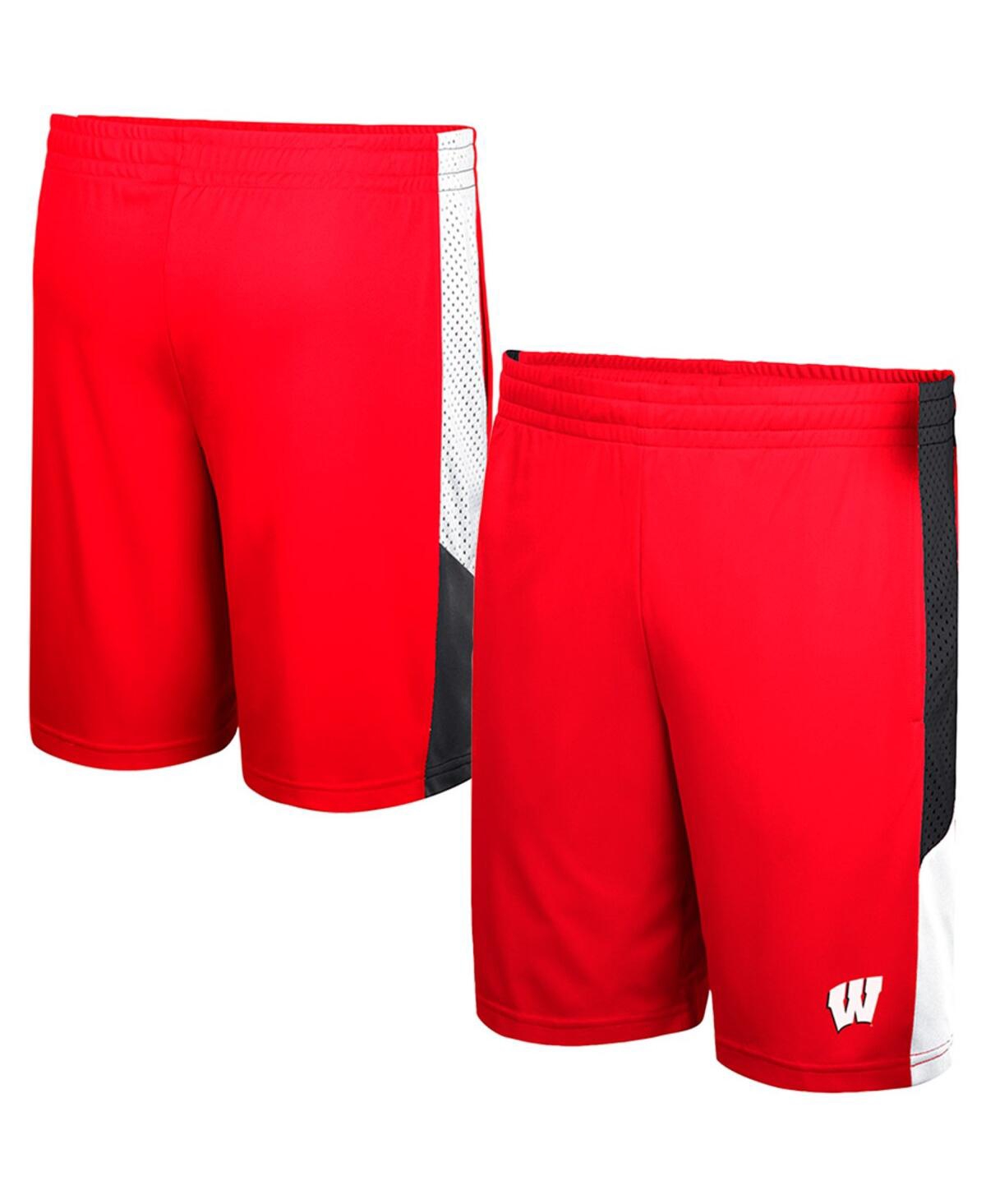 Men's ColosseumWisconsin Badgers Very Thorough Shorts - Red